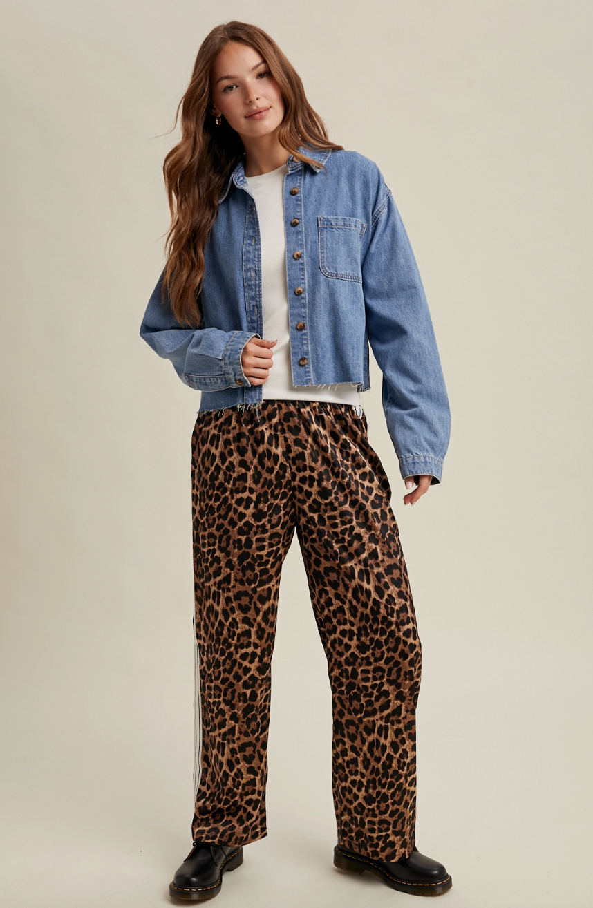 Raw Edge Denim Shirt