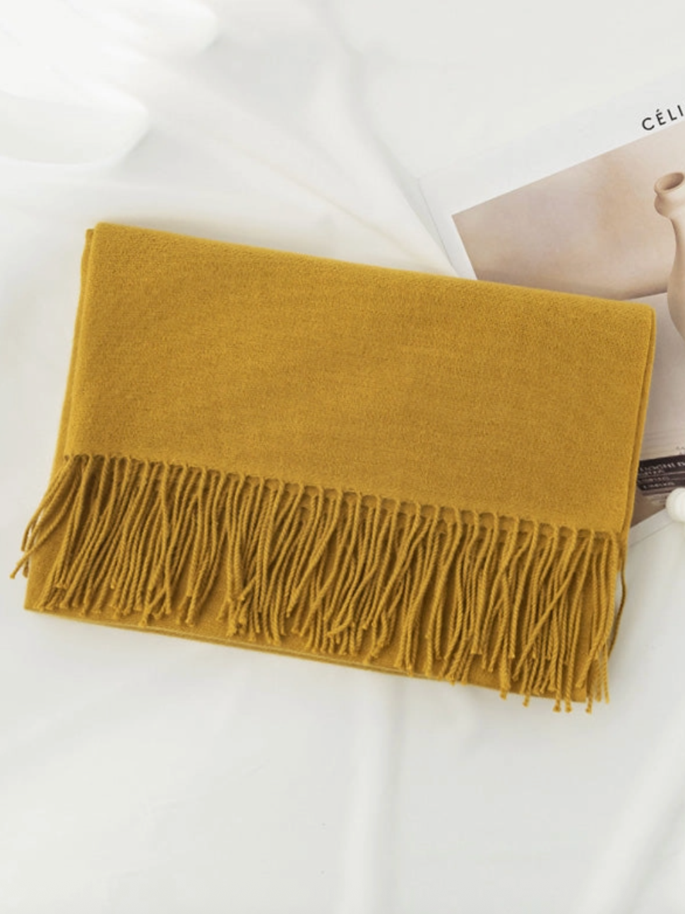 Tasseled Shawl & Scarf