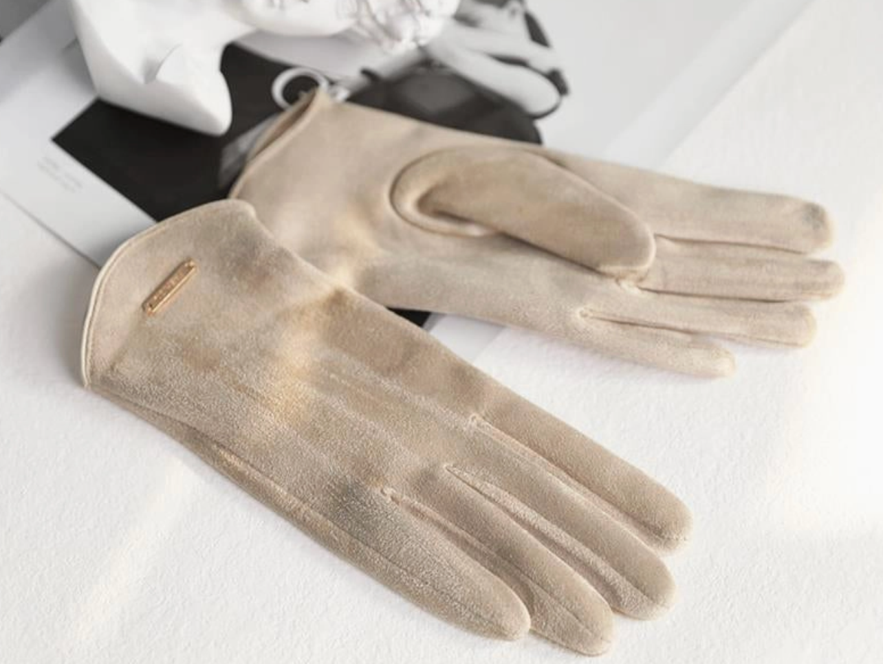 Leather Cloth Gloves