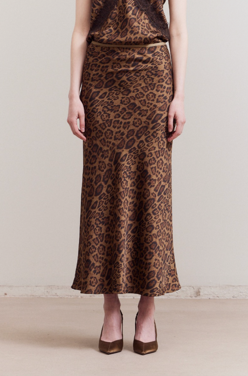 Leopard Maxi Skirt