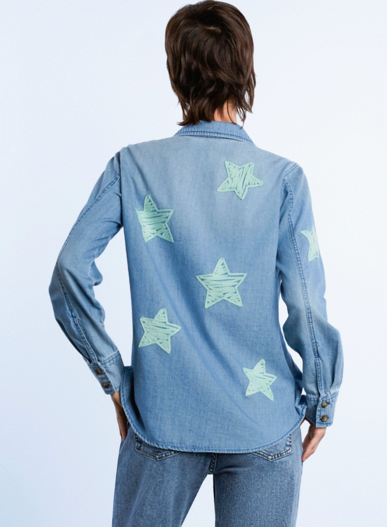 Big Embroidered Stars Shirt