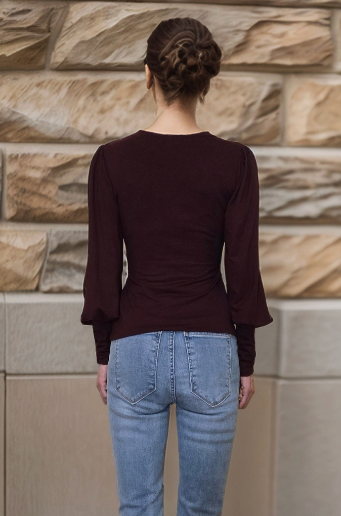 Side Draw String Top