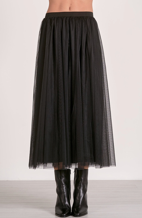 Tulle Midi Skirt