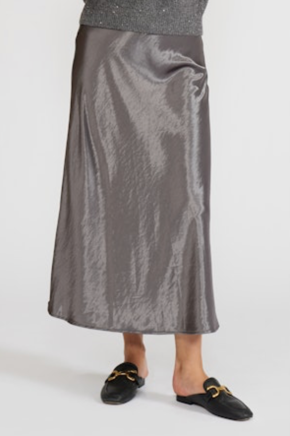 Satin Midi Skirt