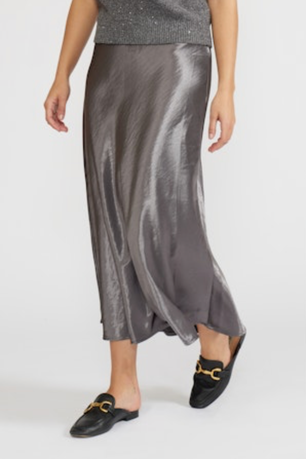 Satin Midi Skirt