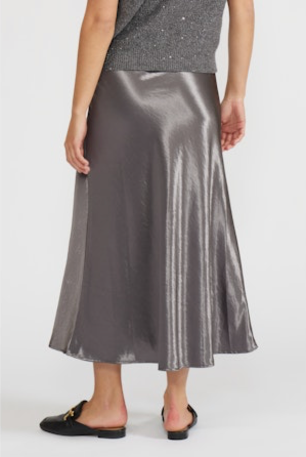 Satin Midi Skirt