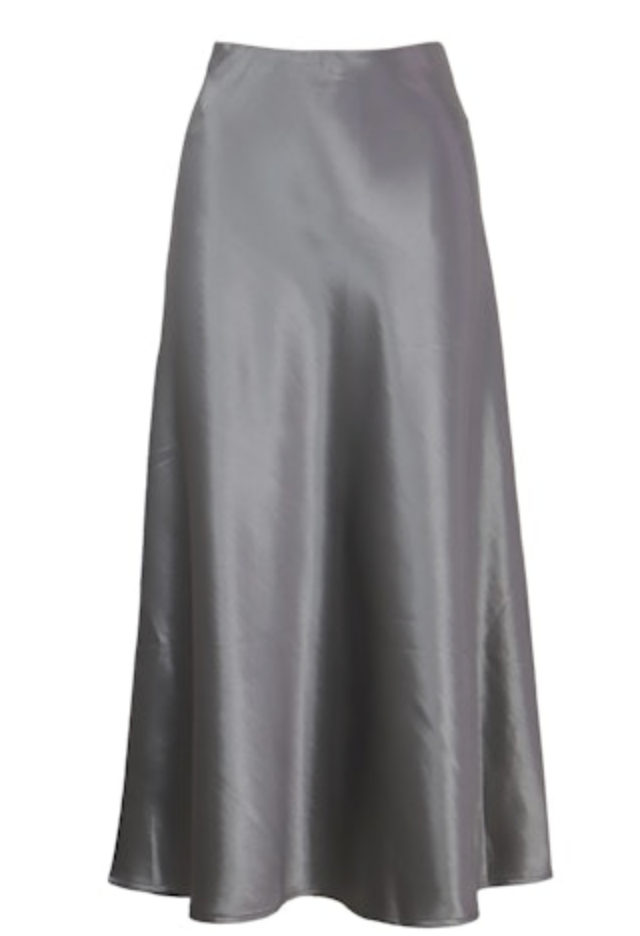Satin Midi Skirt