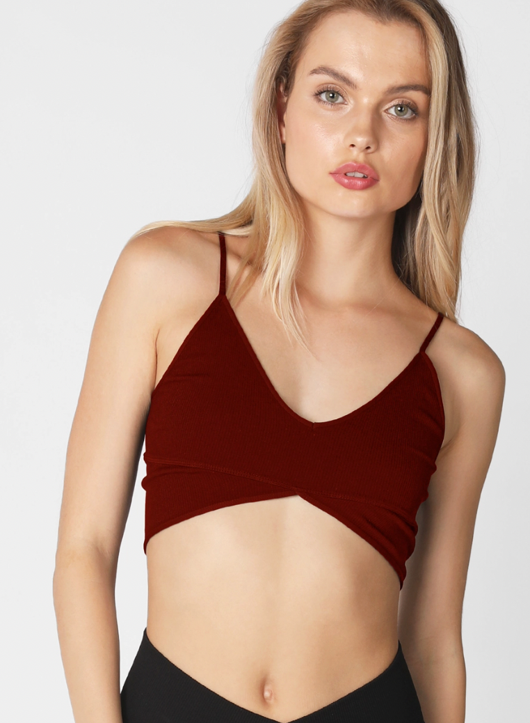 Ribbed Triangle Bralette