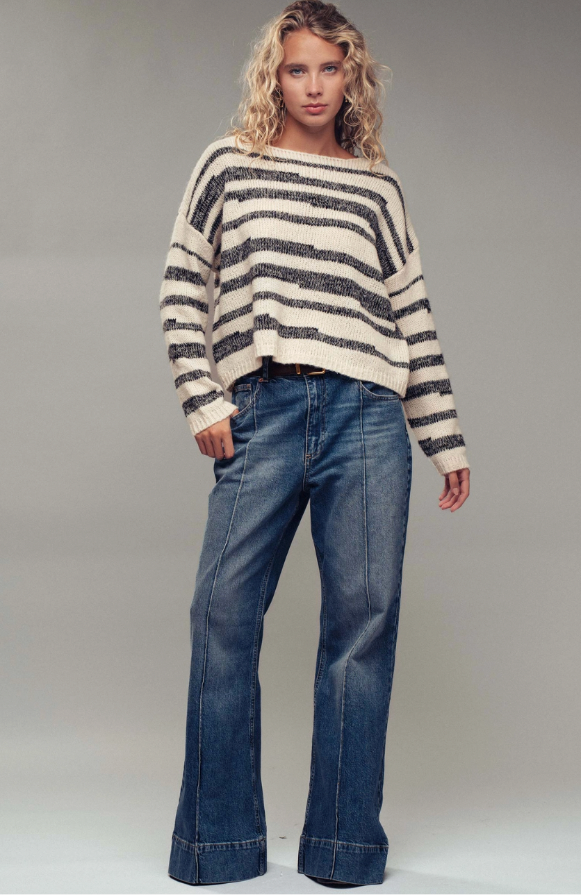 Striped Boatneck Sweater