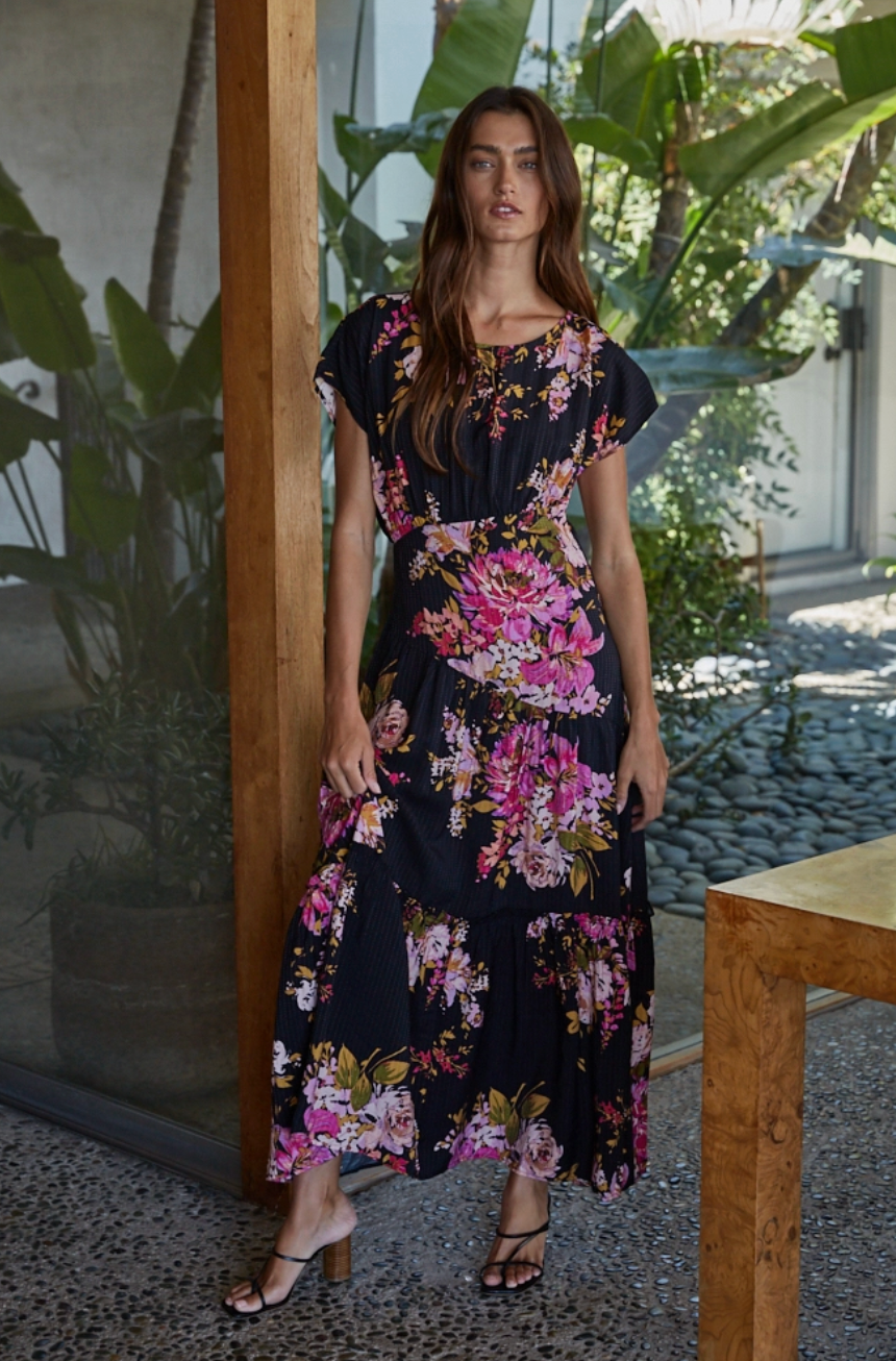 Floral Print Maxi Dress