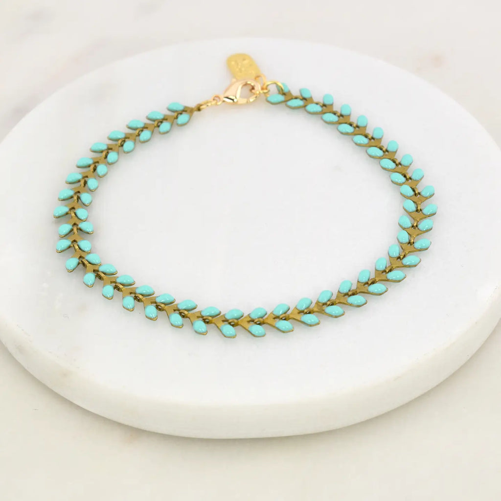 Artemis Turquoise Enamel Arrow Bracelet