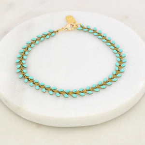 Artemis Turquoise Enamel Arrow Bracelet