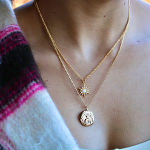 Bee Coin Necklace