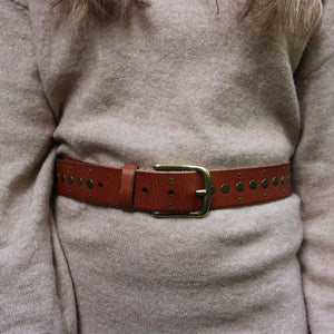 Studded Leather Belt