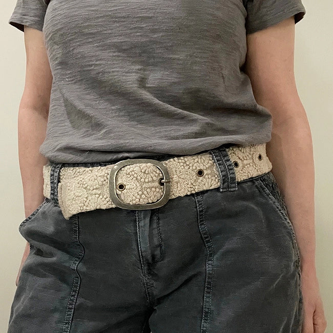 Embroidered Wool Belt