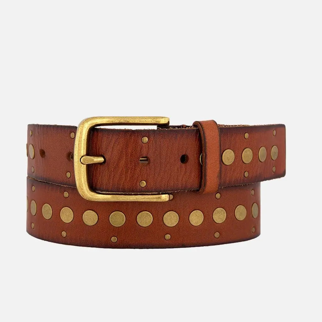 Studded Leather Belt