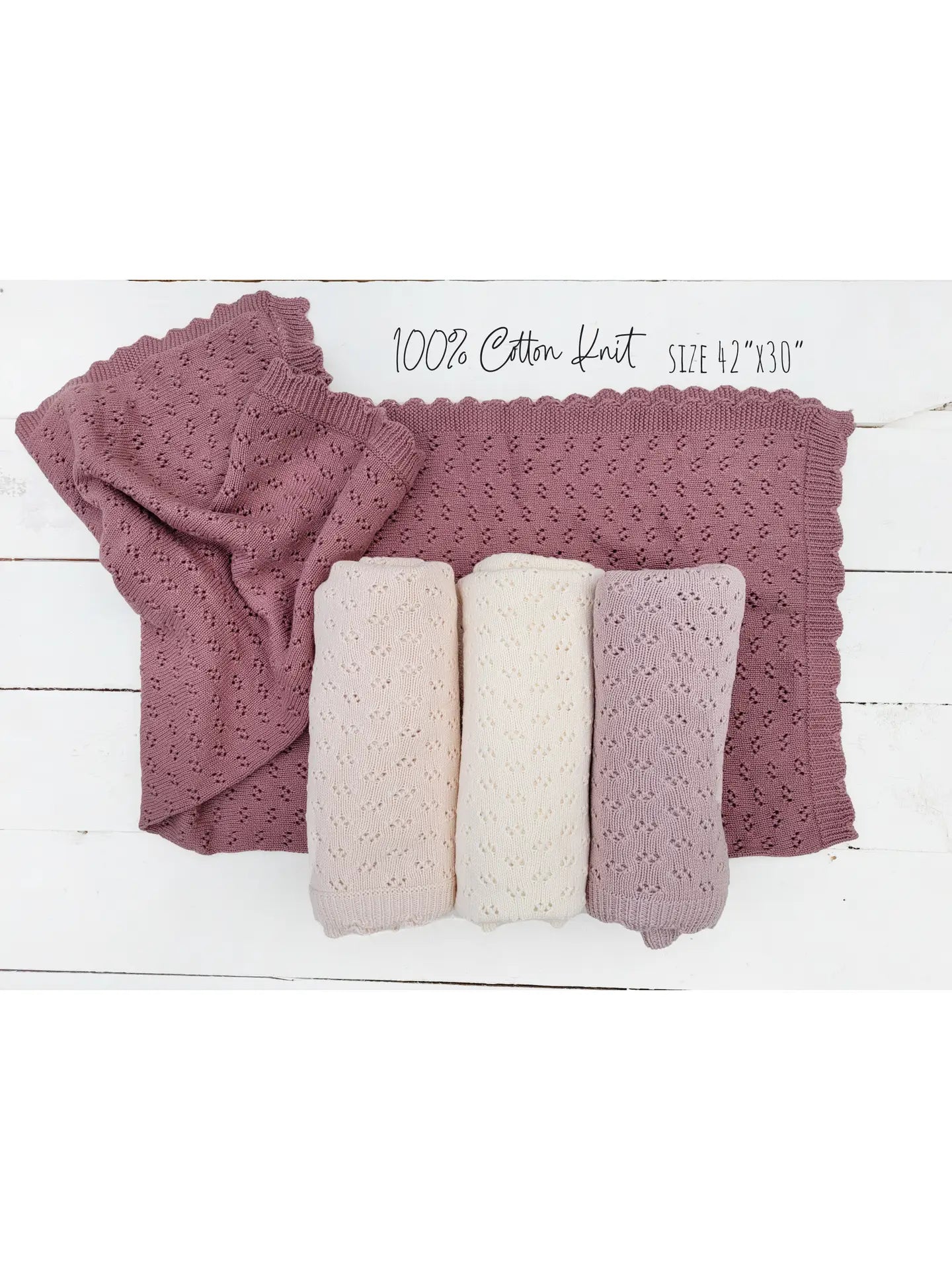 Baby Knitted Cotton Blanket