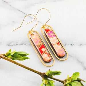 Blossom Brass Loop Earrings