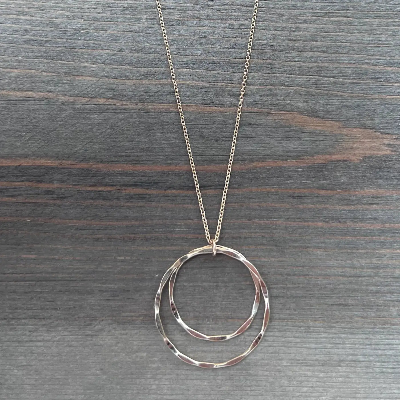 Double Circle Necklace