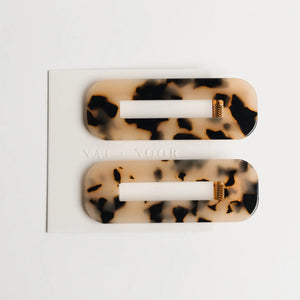 Tortoise Duo Barrettes