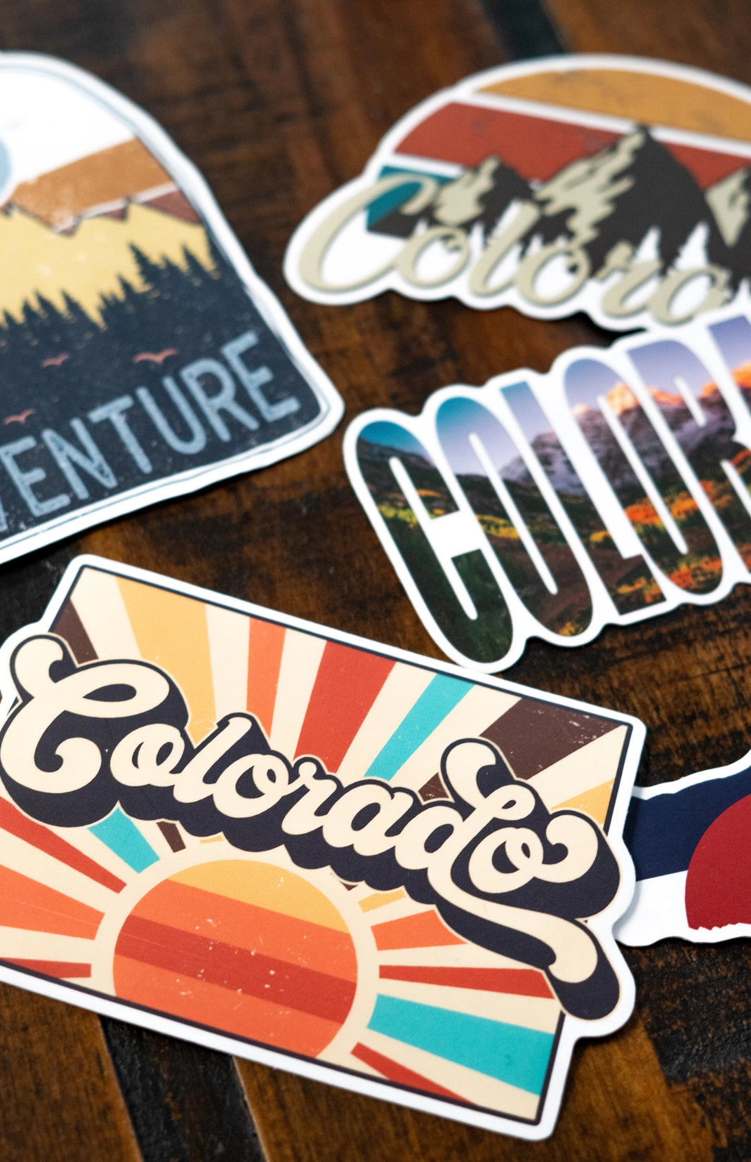 Sunrise Colorful Colorado Sticker