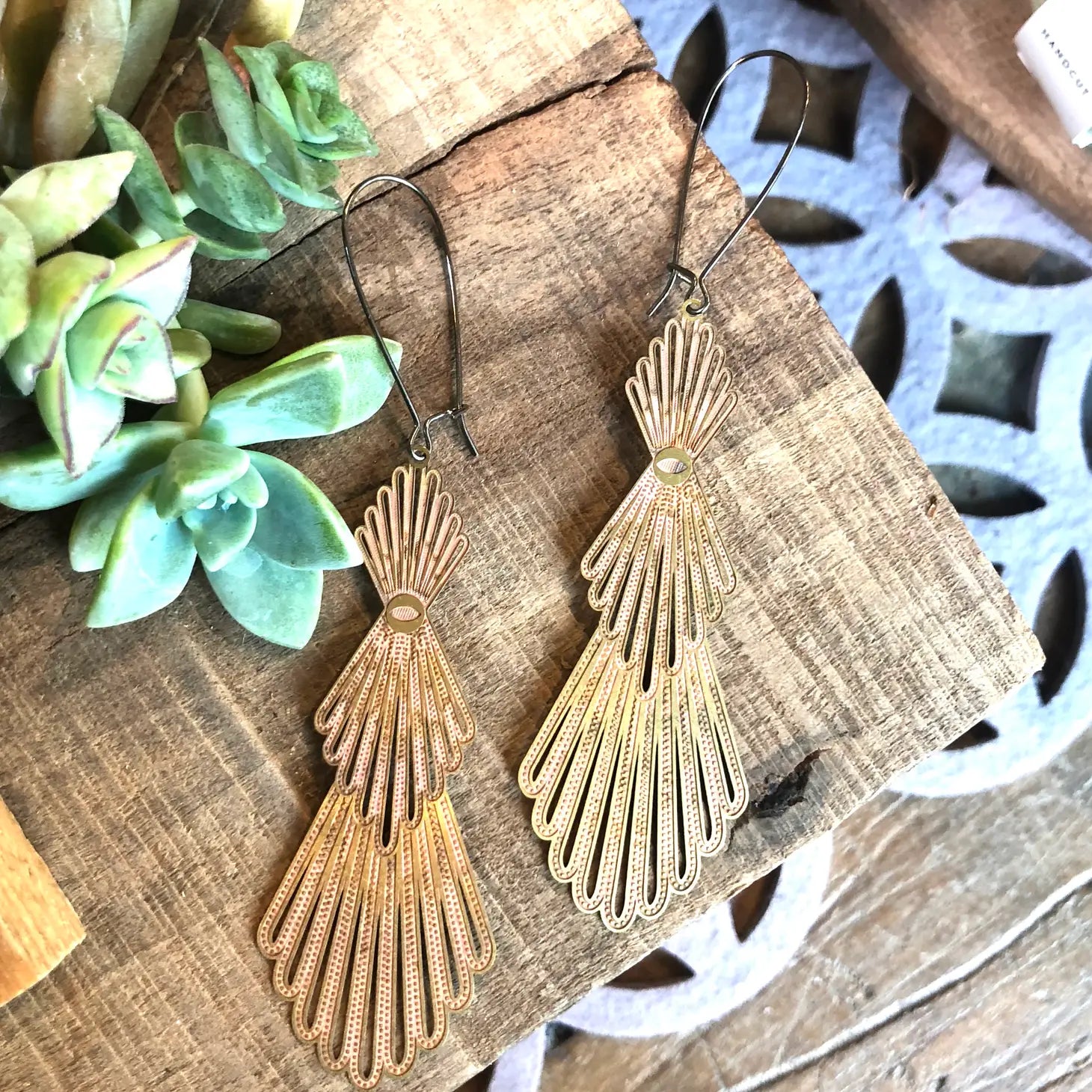 Cosette Brass Earrings