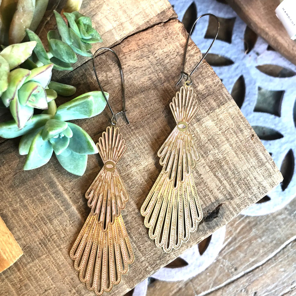 Cosette Brass Earrings