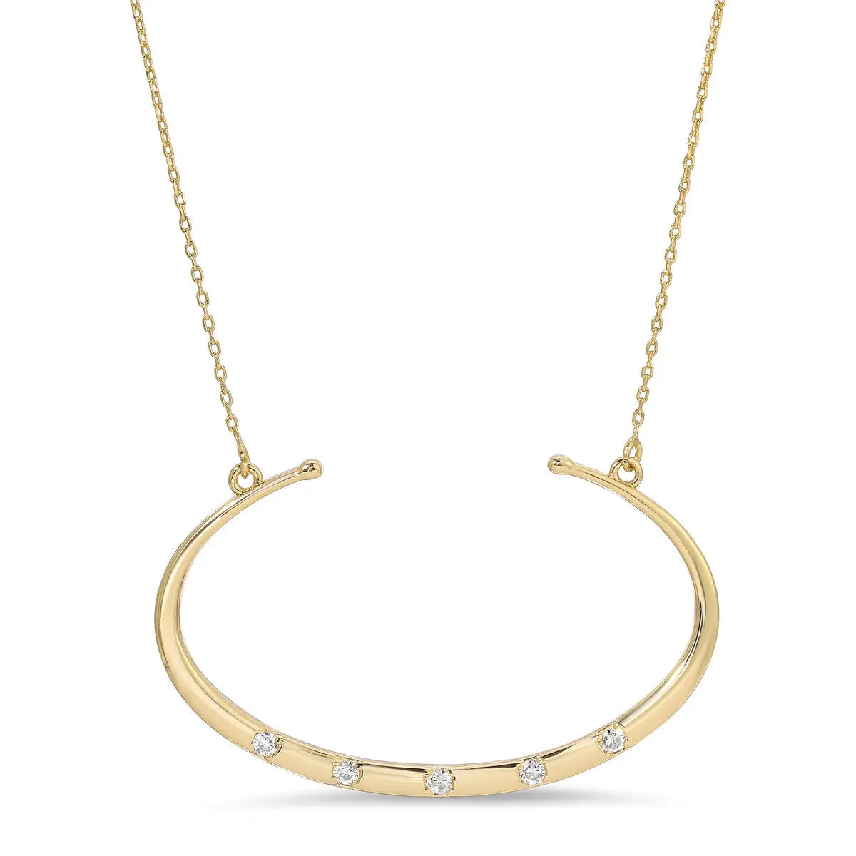 Crescent Pendant Necklace