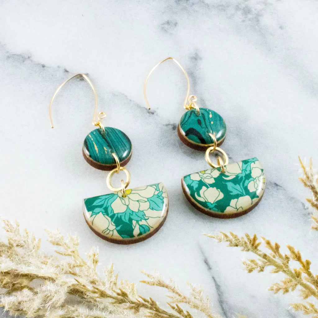 Half Circle Stacked Earrings