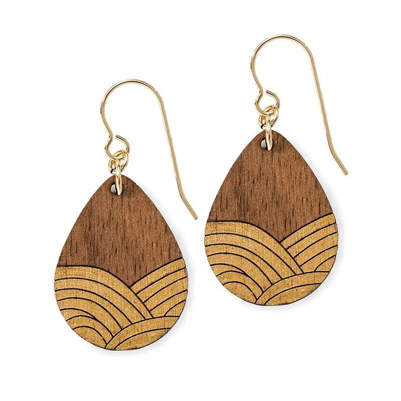 Deco Drop Gold Earrings