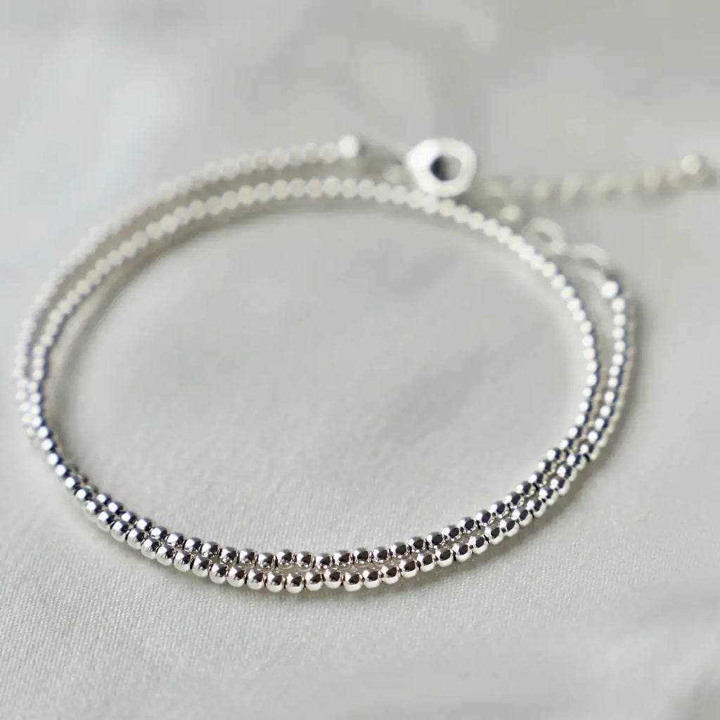 Sterling Silver Double Wrap Bracelet