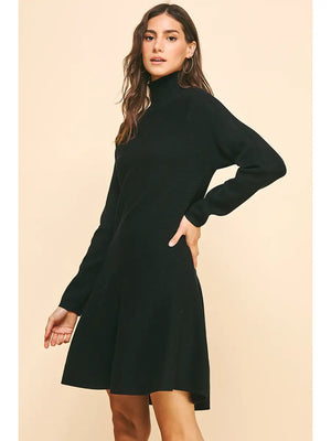 Mock Neck Sweater Dress