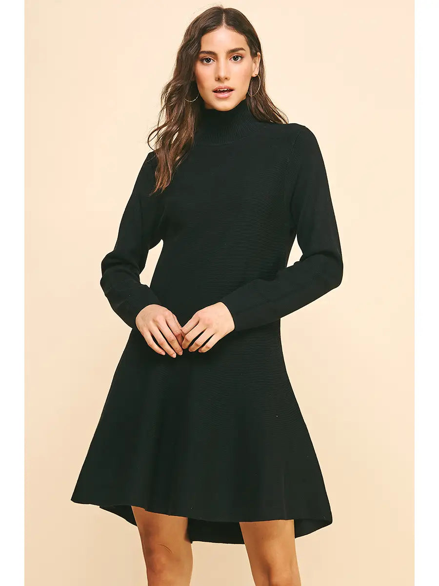 Mock Neck Sweater Dress