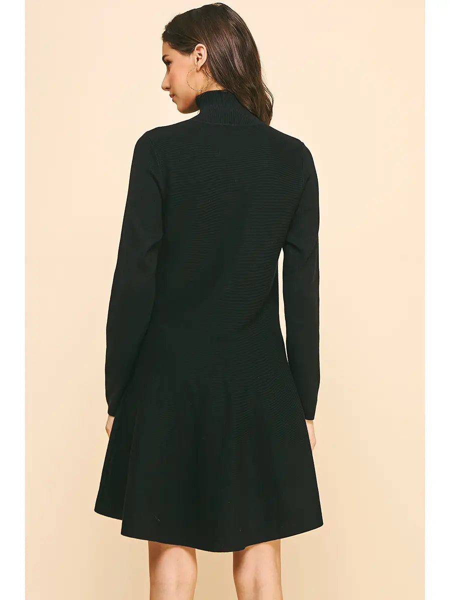 Mock Neck Sweater Dress