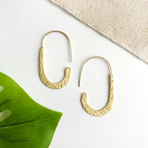 Textured Drop Earrings