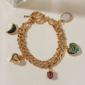 Earth's Heartbeat Charm Bracelet