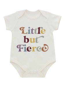 Little But Fierce Cotton Baby Onesie