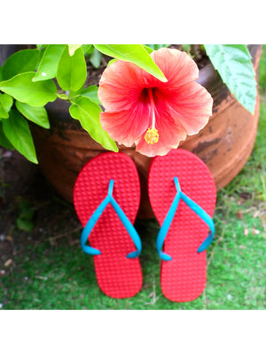 Green Flip Flops