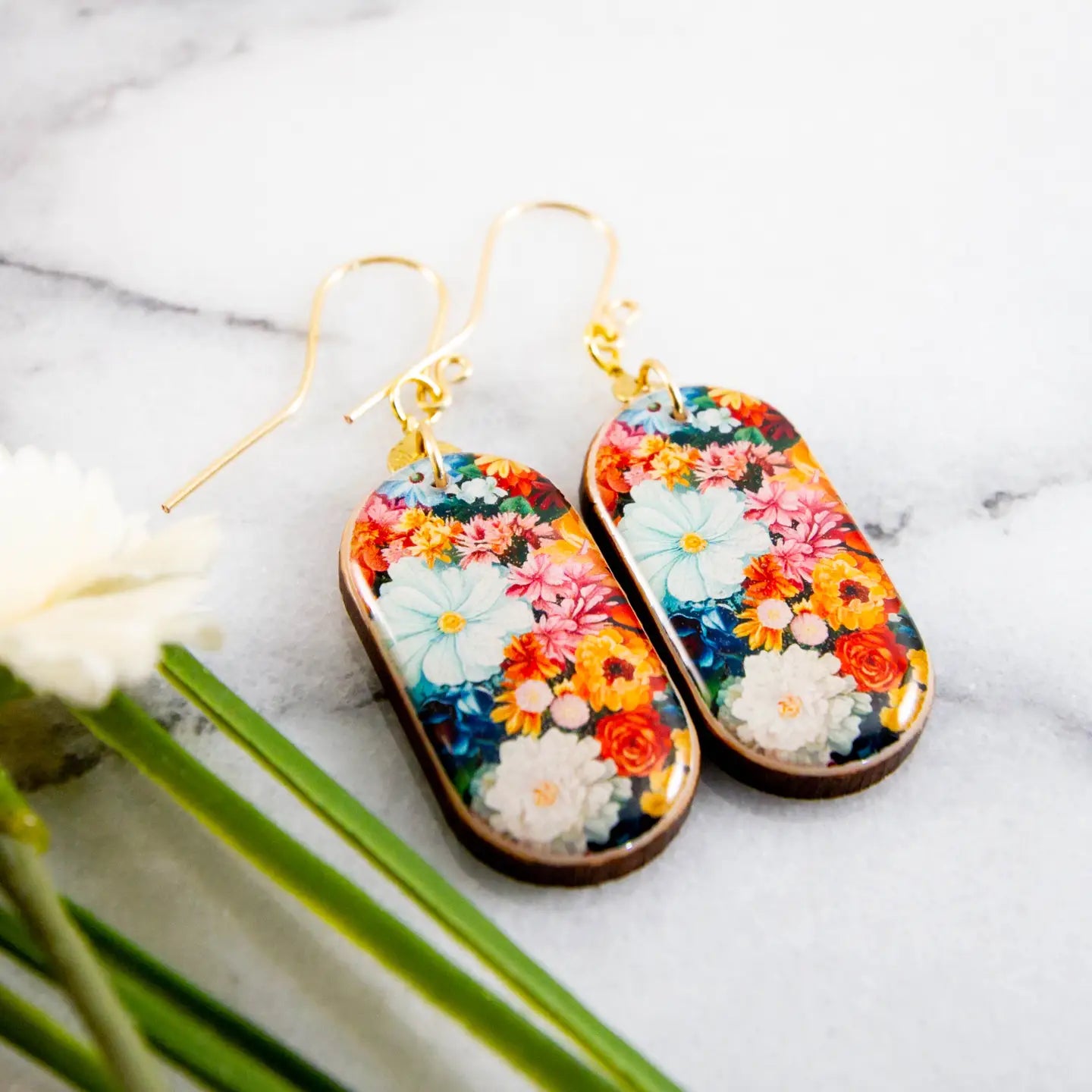 Bouquet Oblong Earrings