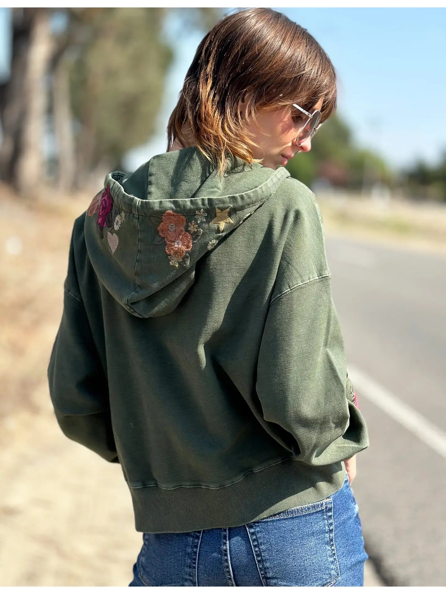Camp Happy Green Hoodie