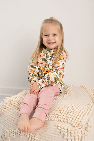 Girls Bamboo Boho Floral Hoodie