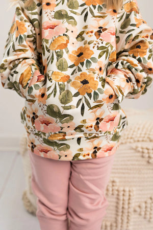 Girls Bamboo Boho Floral Hoodie