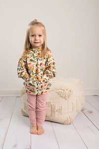 Girls Bamboo Boho Floral Hoodie