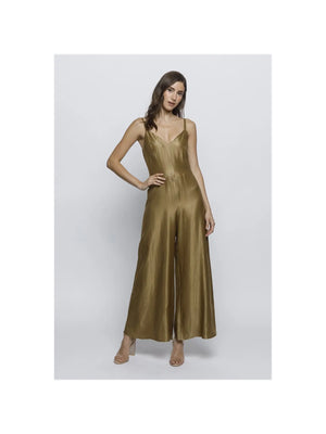 Solid Gold Wide Leg Jumpsuit