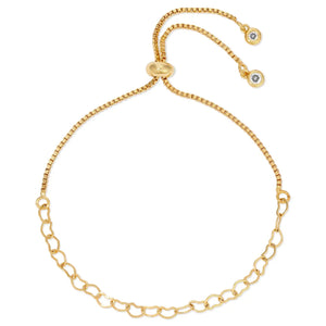 Heart Linked Adjustable Bracelet
