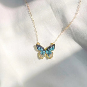 Maya Pavé Butterfly Necklace