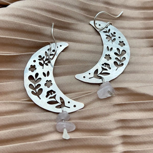 Handmade Moon Garden Earrings