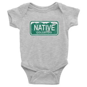 Colorado Native License Plate Onsie