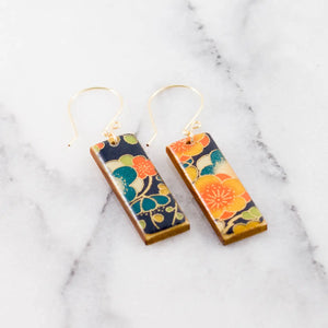 Art Nouveau Rectangle Earrings