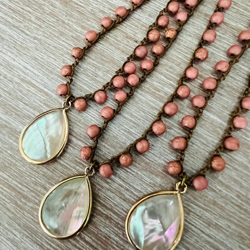 Mother of Pearl Drop Necklace